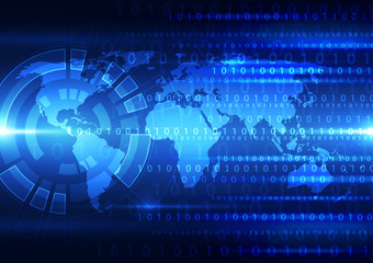 vector digital global technology, abstract background