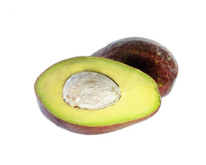 Avocado isolated on white background