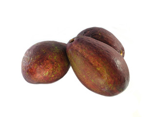 Avocado isolated on white background