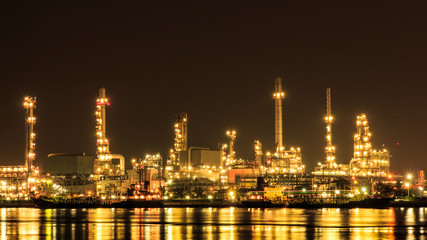 Oil Refinery at Bangkok Thailand.