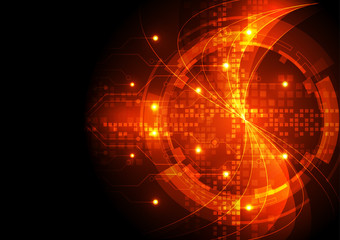 abstract vector digital technology background illustration