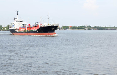 LPG (liquid petroleum gas) tank on cargo ship