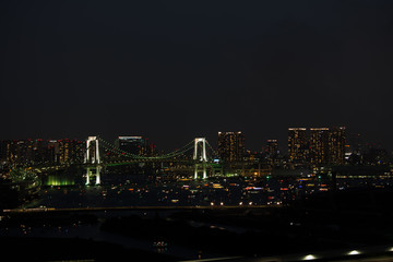 Fototapeta na wymiar Nightview at Odaiba, Tokyo