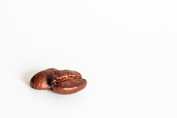 Coffee Beans Isolated on White Background.