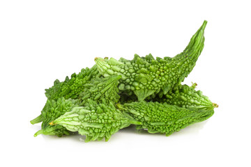 Bitter melon isolated on white background