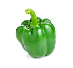 Green pepper isolated on white background