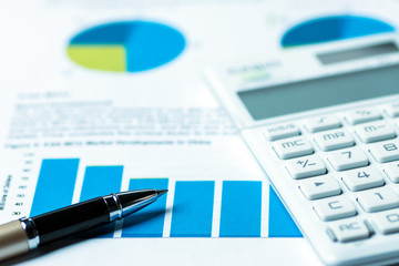 Naklejka na ściany i meble financial accounting analysis concept