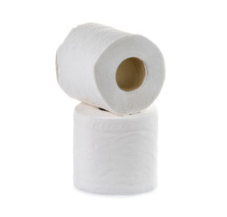 White tissue paper on white background