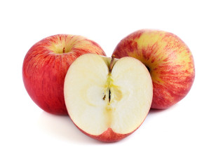 apples isolated on white background