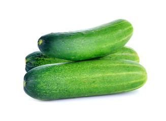 Cucumber isolated over white background.