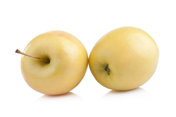 white apple isolated on a white background