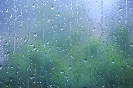 Abstract Background of Raining on Glass.