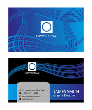 Vector abstract creative business cards

