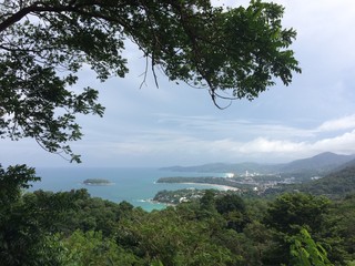 viewpoint of the sea and beaches