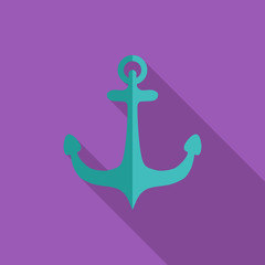 Obraz premium Anchor single icon.