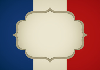 Blank Frame On French Insignia