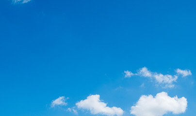 clouds in the blue sky