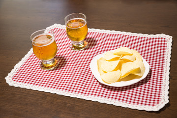 ビール＆ポテトチップス