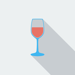 Wine flat icon