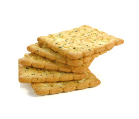 Cracker isolated on white