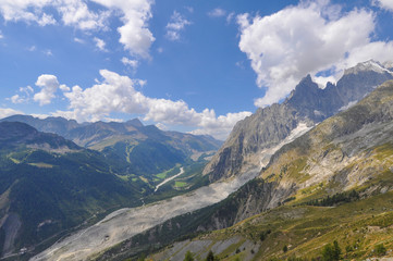 Mont Blanc in Aosta Valley
