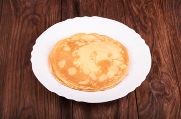 Pancakes on a plate