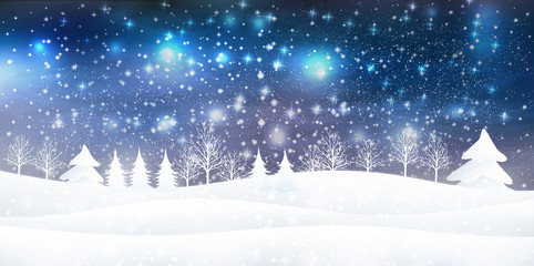 雪　クリスマス　背景