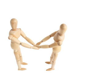 デッサン人形　挨拶