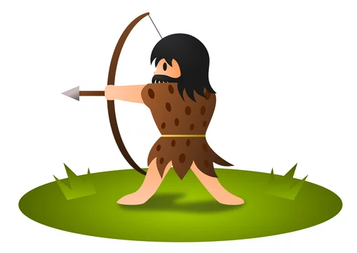 弓を構える縄文人 Stock イラスト Adobe Stock