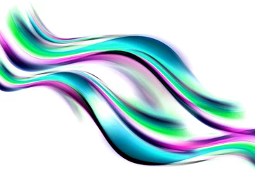 Crédence de cuisine en verre imprimé Vague abstraite Fond de composition d& 39 art de vagues abstraites multicolores