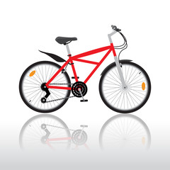 Fototapeta premium Isolated bycicle illustration