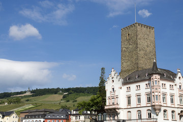 Fototapeta na wymiar Boosenburg (Oberburg) in Rüdesheim, Deutschland