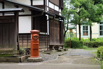 Fototapeta na wymiar Nostalgic mailbox,Tokyo Japan