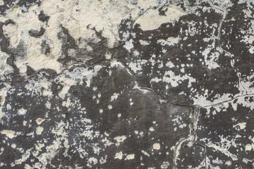 Tableaux ronds sur plexiglas Vieux mur texturé sale Old concrete with decal