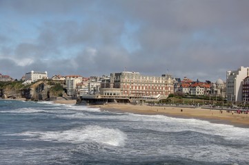 Fototapeta na wymiar plage de biarritz