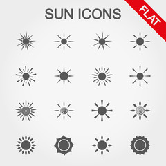 Sun icons.