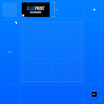 Blueprint grid background. EPS10