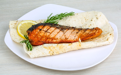 Grilled salmon