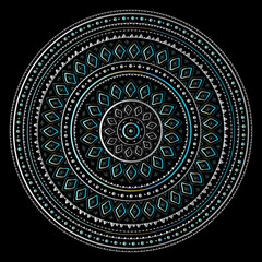 Silver mandala