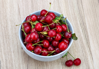 Cherry in the bowl