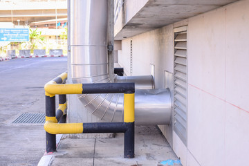 Ventilation ducts system of industrial.