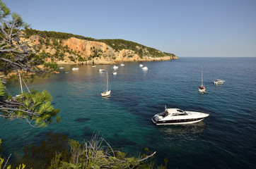 Sentier du littoral dans le Var.