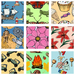 Obraz premium seamless patterns