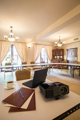 Laptop and projector