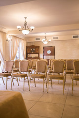 Elegant boardroom in the hotel