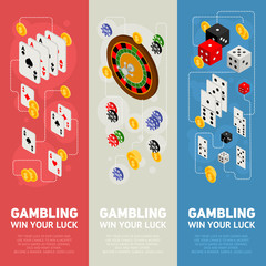 Casino isometric design concept of gambling templates © Yuzach