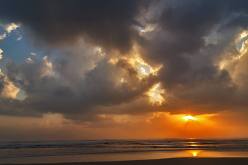 Obraz premium sunset sky background