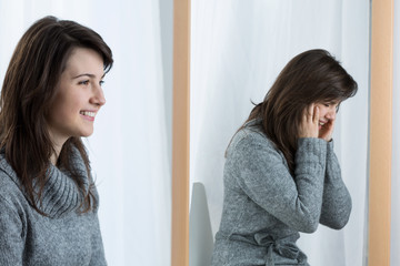 Pretending the smile