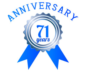 year anniversary logo ribbon