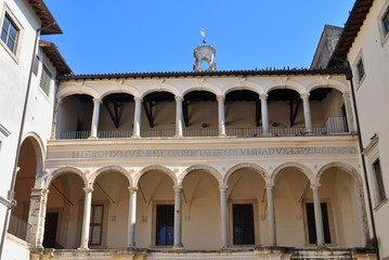 Fototapeta na wymiar Castello Colonna - Genazzano - Roma - Lazio - Italia